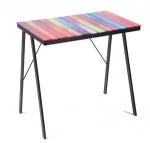 Free Sample Cheap Wholesale Gaming Foor Sitting Glass Top Computer Desk