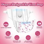 Free Sample Customized Service Waterproof Leakproof Heavy Duty Absorbency Male Dog Cotton Wrap  Dog Diapers