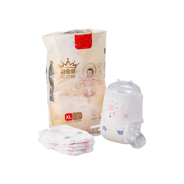 Free Sample Disposable Pull Up Thick Baby Diaper Pants From China Manufacturer