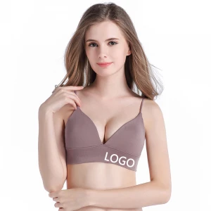 French Sexy Rims-free Triangle Cup Women Bra