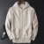 Import french trendy full zipper wool cashmere hoodie sweater mens with pockets from China