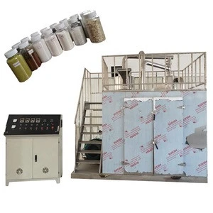 fresh rose mixing with sugar and honey  fine powder cryogenic mill machine  for fresh flower herb dates seeds  spices foods
