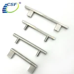 Full size modern stainless steel kitchen cabinet door drawer T Bar handles