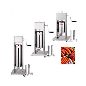 full stainless steel commercial manual sausage stuffer