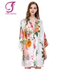 FUNG 3017 Hot Sale Wholesale Flower Polyester Kids Robes Short Sleeve