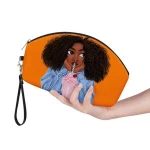 Funtion Make Up Bags Women Black Art African Girls Printing Cosmetic Cases Ladies Makeup Pouch Females Cosmetic Bags