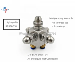 FY 6353 Fixed Male Thread Multi-Head Cone Spray Tank Cleaning Washing Nozzle, Fog Spray Nozzle Heads, Modular Multi-Head Systems