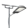 Galvanized solar street lighting pole /street lamp post with single or double arms