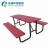 Import Galvanized Steel Powder Coating Top and Seating Garden Patio Metal Picnic Table For Outdoor from China