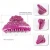 Import GENYA New design Acrylic luxury high quality Glitter rhinestone jaw claws decorative hair claw clips for Lady from China