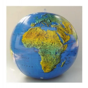 Geographic Teaching Blue Inflatable World Globe World Map Globe