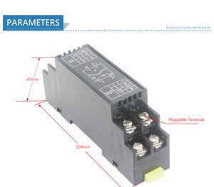 GLW passive 4-20ma signal isolator 3 channels current signal isolation get power from input side