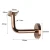 Import GM rose gold 304 Stainless Steel Railing Hardware Fittings stairs handrail support brackets from China