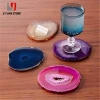 Good Price Semi-Precious Stone Crafts Agate Slices Blue Coaster