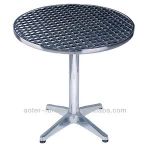 Good quality and cheap price round aluminum restaurant dining table