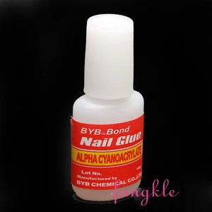 Good quality byb nail glue 10 with brush