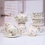 Import Graceful food grade china tea coffee sets , tea cup saucer , 15pcs porcelain tea set with gold handle for wedding from China