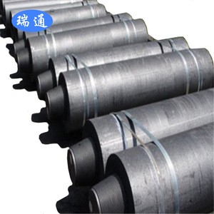 Graphite Electrodes Rods With Nipples For Submerged Arc Furnace Of Producing Yellow Phosphorus