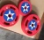 GYM Fitness Rubber Grip Plate Captain America PU Coated Weight Plate
