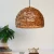 Import half round modern creative handicraft bamboo hanging lamp indoor rattan weaving vintage pendant lights from China