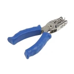 Hand-held round hole punch pliers Single hole color rubber handle punching machine3MM