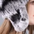 Hand-stitched rex rabbit fur hat with elastic fox fur hat women warm winter hat