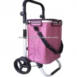 handle cover wash personal collapsible swivel wheels supermarket shopping trolleys carts portable folding with cooler bags