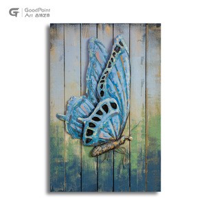 Handmade craft souvenir romania forest 3d wall art lacework animal products painting butterfly tie