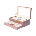Handmade Custom Luxury watch and jewelry 12 slot storage  box glass top watch case
