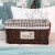 Import handmade willow woven baby gift orange and brown handheld storage gift basket with fabric liner from China