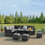 HB41.9504 Cheap 4 Pieces Rattan Wicker Outdoor Furniture Set Garden Sofa Set Garden Rattan Sofa Patio Outdoor Rattan Furniture
