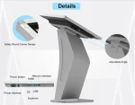 HDFocus 32 Inch K Style Floor Standing Interactive LCD Panel Digital Information Display All In One Pc Touch Screen Kiosk