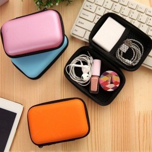 Headphone Case Mini Storage Carrying Pouch Travel Storage Bag For Earphone Data Cable Charger portable storage bag