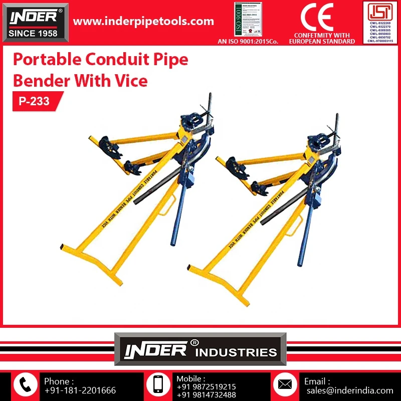 Heavy Duty Portable Pipe Bender Conduit Vice for Cutting