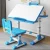 Import Height Adjustable children table and chair Large Storage Children Study Desk Kids Study Table With Storage Drawer Led from China