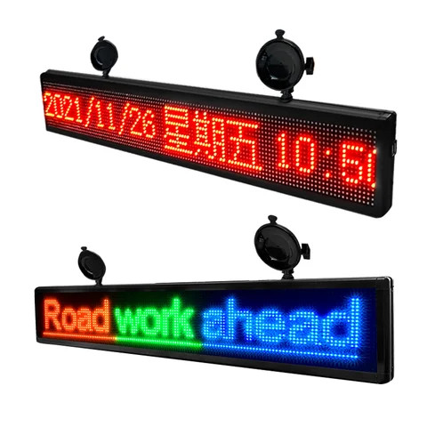 Buy High Bright 80cm Car Led Sign P6 Rgb Color Wifi Programmable ...