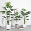 High Quality 120-180cm Plam Tree Plastic Leaf Small Large Potted Ornamental outdoor indoor Artificial Tree Plant for Home Decor