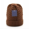 High Quality custom stretched rib knit acrylic beanies cuff winter warm knitted man Beanie Hat Cap