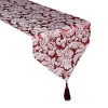 High Quality Damask Table Runner with tassel Jacquard Table runner dinning room decoration table runner13*72inch red