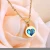 Import High quality fashion crystal diamond necklace heart shape pendant necklace jewelry from China