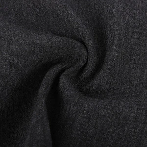 High Quality Grey Heather Double Faced Ponti Roma Interlock Viscose Spandex Kint Fabric For Garment