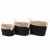 Import High quality handmade Water hyacinth grass and cotton storage woven  basket from China