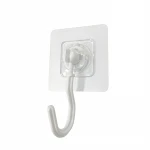 High Quality Household No Nail Wall Non-Trace Hooks Plastic Self Adhesive Wall Hanging Hook