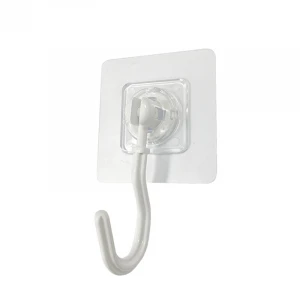 High Quality Household No Nail Wall Non-Trace Hooks Plastic Self Adhesive Wall Hanging Hook