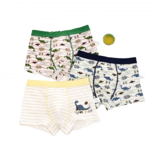 High Quality Little Boys Soft Cotton Briefs Dinosaur Truck Shark Baby Toddler Kids Underwear 3 Pack