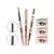 Import High Quality Makeup Permanent Waterproof Eyebrow Pencil  5 Colors Double Sided With Eyebrow pen Brush from China