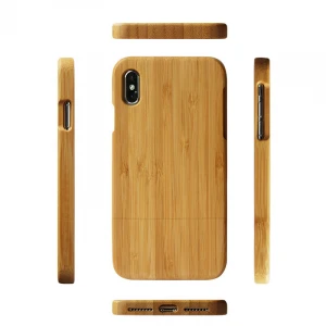 High Quality Pure Wood bamboo cell mobile phone back cover case