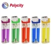 High quality refillable flint lighter with colored gas