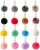 Import High Quality Sales Well  Color Faux Fur Pom Pom Ball Keychains Low Price Puff Ball Bag Charm Metal Keychain from China