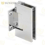 High quality Square 90 Degree Brass glass shower door locking hinge with competitive price